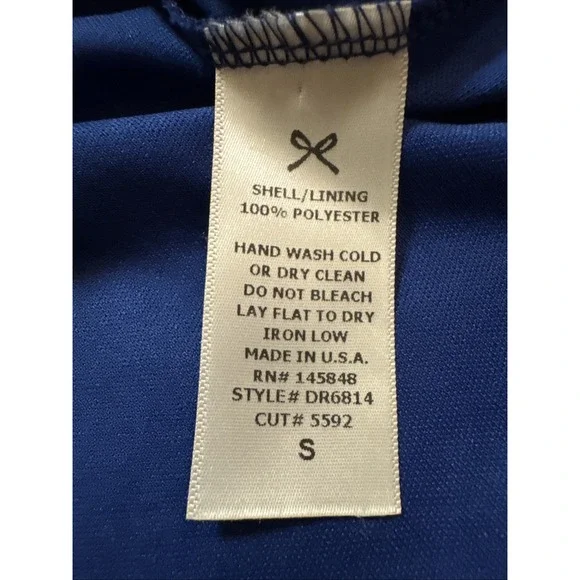 Everly Halter Shift Dress Paisley Blue Women's Size‎ Small USA - Picture 5 of 6